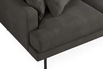 Menard 3-sits Högervänd L-formad Divansoffa i Manchester - Mörkgrå - Products - Möbler - Soffa - Divansoffa & schäslongsoffa - 3 sits soffa med divan