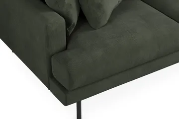 Menard 3-sits Högervänd L-formad Divansoffa i Manchester - Mörkgrön - Products - Möbler - Soffa - Divansoffa & schäslongsoffa - 3 sits soffa med divan