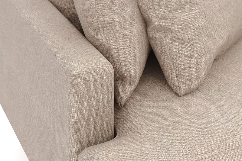 Menard 3-sits Högervänd L-formad Divansoffa i Tyg - Beige - Products - Möbler - Soffa - Divansoffa & schäslongsoffa - 4 sits soffa med divan