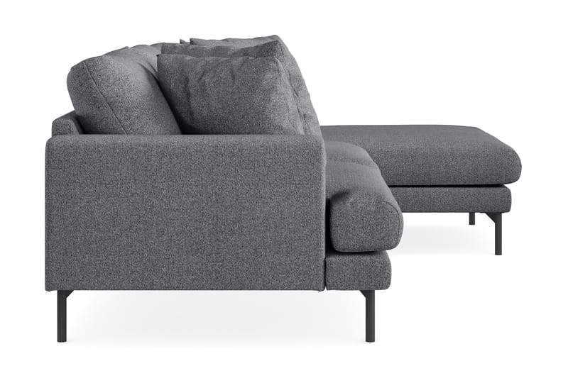 Menard 3-sits Högervänd L-formad Divansoffa i Tyg - Mörkgrå - Products - Möbler - Soffa - Divansoffa & schäslongsoffa - 3 sits soffa med divan