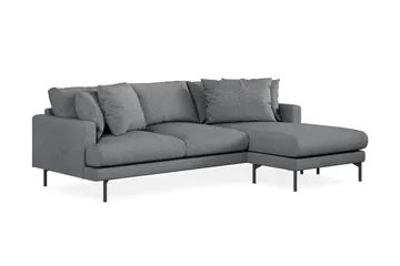 Menard 3-sits Högervänd L-formad Divansoffa i Tyg - Mörkgrå - Products - Möbler - Soffa - Divansoffa & schäslongsoffa - 3 sits soffa med divan