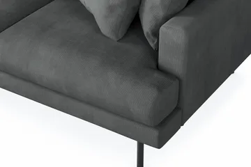Menard 3-sits Vänstervänd L-formad Divansoffa i Manchester - Grå - Products - Möbler - Soffa - Divansoffa & schäslongsoffa - 3 sits soffa med divan