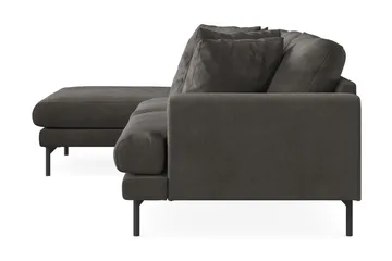 Menard 3-sits Vänstervänd L-formad Divansoffa i Manchester - Mörkgrå - Products - Möbler - Soffa - Divansoffa & schäslongsoffa - 3 sits soffa med divan
