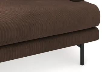 Menard 3-sits Vänstervänd L-formad Djup Divansoffa i Manchester - Brun - Products - Möbler - Soffa - Divansoffa & schäslongsoffa - 3 sits soffa med divan