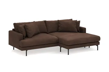 Menard 4-sits Högervänd L-formad Divansoffa i Manchester - Brun - Products - Möbler - Soffa - Divansoffa & schäslongsoffa - 4 sits soffa med divan