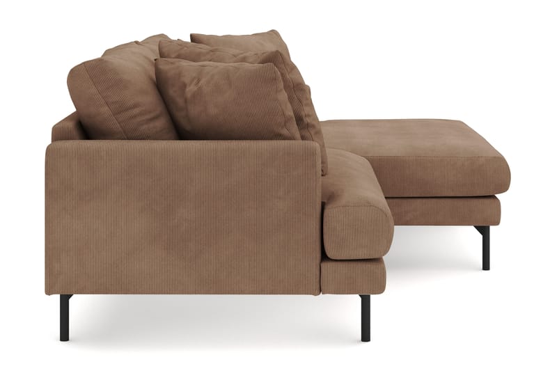 Menard 4-sits Högervänd L-formad Divansoffa i Manchester - Brun - Products - Möbler - Soffa - Divansoffa & schäslongsoffa - 4 sits soffa med divan