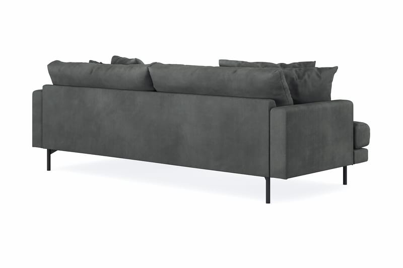 Menard 4-sits Högervänd L-formad Divansoffa i Manchester - Grå - Products - Möbler - Soffa - Divansoffa & schäslongsoffa - 4 sits soffa med divan