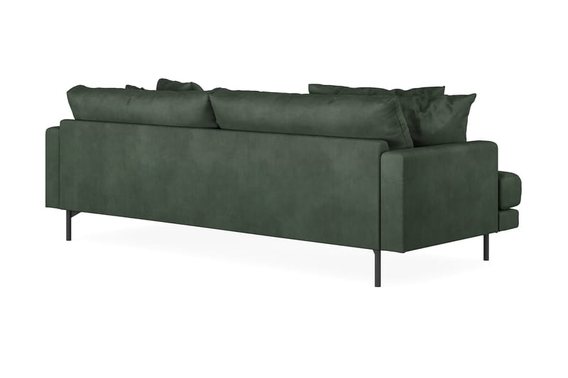Menard 4-sits Högervänd L-formad Divansoffa i Manchester - Grön - Products - Möbler - Soffa - Divansoffa & schäslongsoffa - 4 sits soffa med divan