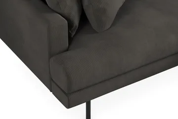 Menard 4-sits Högervänd L-formad Divansoffa i Manchester - Mörkgrå - Products - Möbler - Soffa - Divansoffa & schäslongsoffa - 4 sits soffa med divan