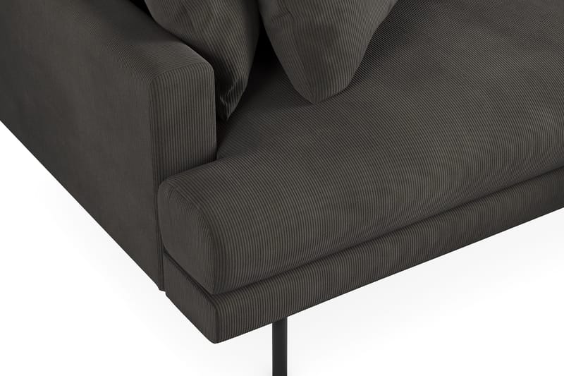 Menard 4-sits Högervänd L-formad Divansoffa i Manchester - Mörkgrå - Products - Möbler - Soffa - Divansoffa & schäslongsoffa - 4 sits soffa med divan