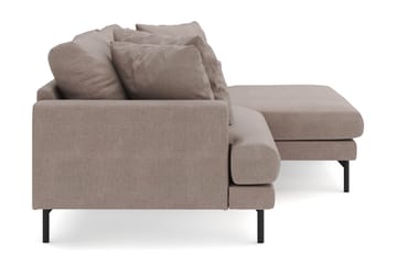 Menard 4-sits Högervänd L-formad Divansoffa i Tyg - Brun - Products - Möbler - Soffa - Divansoffa & schäslongsoffa - 4 sits soffa med divan