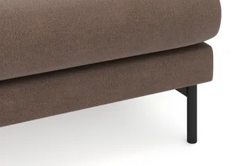 Menard 4-sits Högervänd L-formad Divansoffa i Tyg - Brun - Products - Möbler - Soffa - Divansoffa & schäslongsoffa - 4 sits soffa med divan