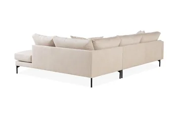 Menard 4-sits Högervänd L-formad Djup Schäslongsoffa i Manchester - Beige - Products - Möbler - Soffa - Divansoffa & schäslongsoffa - 4 sits soffa med divan
