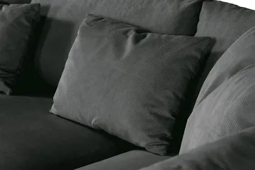 Menard 4-sits Högervänd L-formad Djup Schäslongsoffa i Manchester - Grå - Products - Möbler - Soffa - Divansoffa & schäslongsoffa - 4 sits soffa med divan