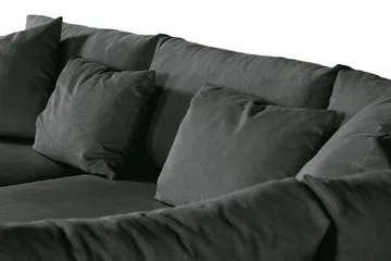 Menard 4-sits Högervänd L-formad Djup Schäslongsoffa i Manchester - Grå - Products - Möbler - Soffa - Divansoffa & schäslongsoffa - 4 sits soffa med divan