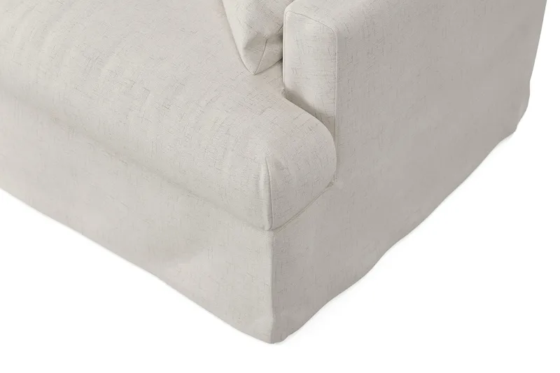 Menard 4-sits Högervänd L-formad Djup Schäslongsoffa i Tyg - Beige - Products - Möbler - Soffa - Divansoffa & schäslongsoffa - 4 sits soffa med divan