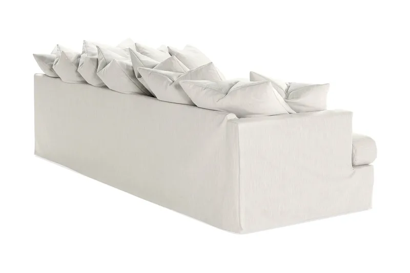 Menard 4-sits Högervänd L-formad Djup Schäslongsoffa i Tyg - Ljusgrå - Products - Möbler - Soffa - Divansoffa & schäslongsoffa - 4 sits soffa med divan