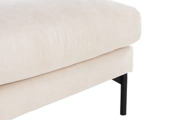 Menard 4-sits Högervänd L-formad Schäslongsoffa + Fotpall i Manchester - Beige - Products - Möbler - Soffa - Divansoffa & schäslongsoffa - 4 sits soffa med divan