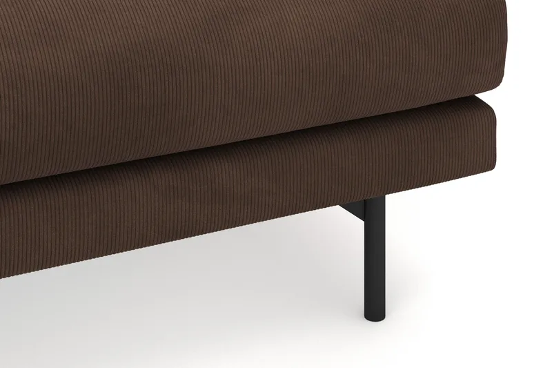 Menard 4-sits Vänstervänd L-formad Divansoffa i Manchester - Brun - Products - Möbler - Soffa - Divansoffa & schäslongsoffa - 4 sits soffa med divan