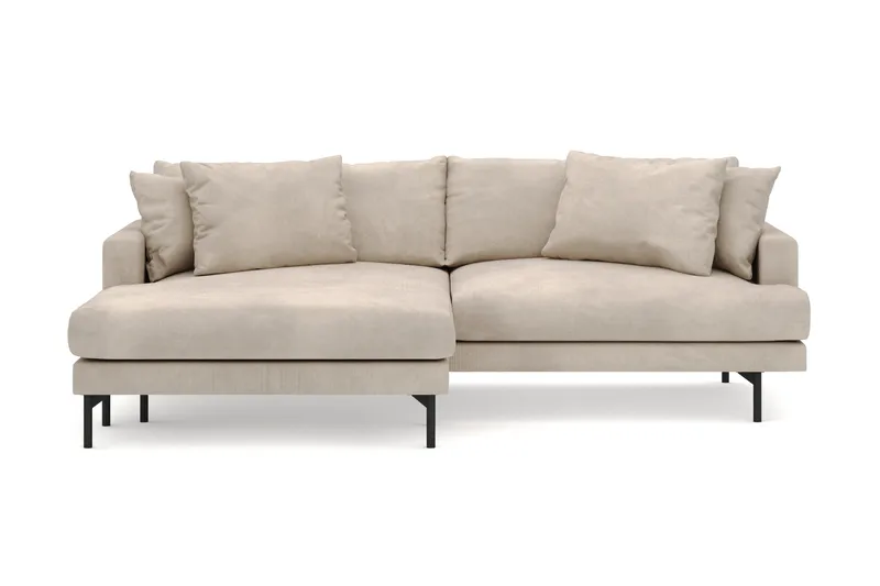 Menard 4-sits Vänstervänd L-formad Divansoffa i Manchester - Greige - Products - Möbler - Soffa - Divansoffa & schäslongsoffa - 4 sits soffa med divan