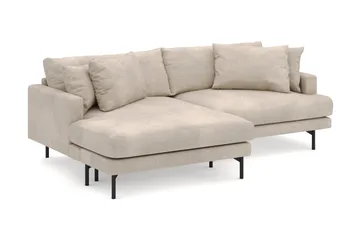 Menard 4-sits Vänstervänd L-formad Divansoffa i Manchester - Greige - Products - Möbler - Soffa - Divansoffa & schäslongsoffa - 4 sits soffa med divan