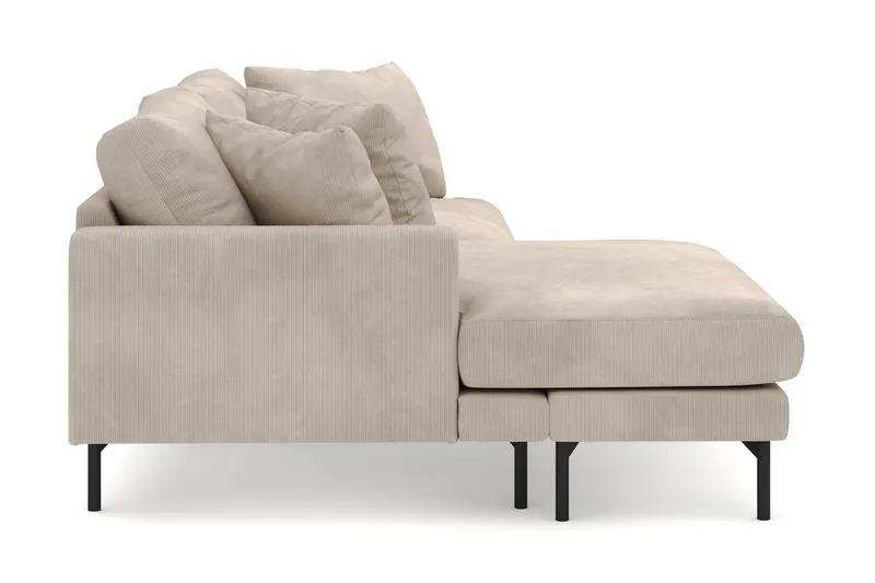 Menard 4-sits Vänstervänd L-formad Divansoffa i Manchester - Greige - Products - Möbler - Soffa - Divansoffa & schäslongsoffa - 4 sits soffa med divan