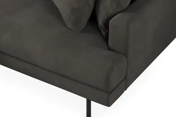 Menard 4-sits Vänstervänd L-formad Divansoffa i Manchester - Mörkgrå - Products - Möbler - Soffa - Divansoffa & schäslongsoffa - 4 sits soffa med divan