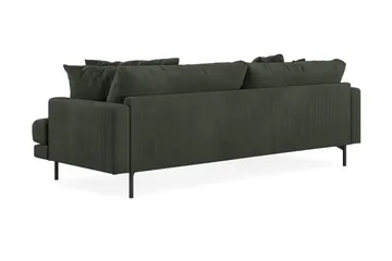 Menard 4-sits Vänstervänd L-formad Divansoffa i Manchester - Mörkgrön - Products - Möbler - Soffa - Divansoffa & schäslongsoffa - 4 sits soffa med divan