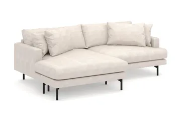 Menard 4-sits Vänstervänd L-formad Divansoffa i Tyg - Beige - Products - Möbler - Soffa - Divansoffa & schäslongsoffa - 4 sits soffa med divan