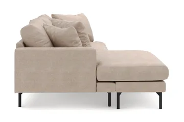 Menard 4-sits Vänstervänd L-formad Divansoffa i Tyg - Beige - Products - Möbler - Soffa - Divansoffa & schäslongsoffa - 4 sits soffa med divan