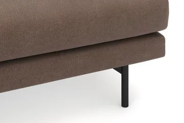 Menard 4-sits Vänstervänd L-formad Divansoffa i Tyg - Brun - Products - Möbler - Soffa - Divansoffa & schäslongsoffa - 4 sits soffa med divan