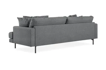 Menard 4-sits Vänstervänd L-formad Divansoffa i Tyg - Mörkgrå - Products - Möbler - Soffa - Divansoffa & schäslongsoffa - 4 sits soffa med divan