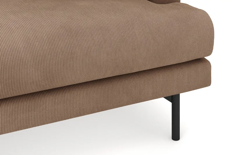Menard 4-sits Vänstervänd L-formad Djup Divansoffa i Manchester - Brun - Products - Möbler - Soffa - Divansoffa & schäslongsoffa - 4 sits soffa med divan