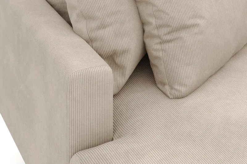 Menard 4-sits Vänstervänd L-formad Djup Divansoffa i Manchester - Greige - Products - Möbler - Soffa - Divansoffa & schäslongsoffa - 4 sits soffa med divan