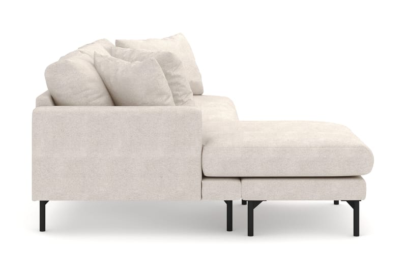 Menard 4-sits Vänstervänd L-formad Djup Divansoffa i Tyg - Beige - Products - Möbler - Soffa - Divansoffa & schäslongsoffa - 4 sits soffa med divan