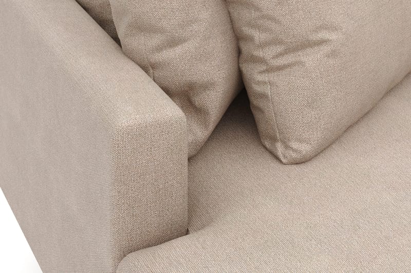Menard 4-sits Vänstervänd L-formad Djup Divansoffa i Tyg - Beige - Products - Möbler - Soffa - Divansoffa & schäslongsoffa - 4 sits soffa med divan