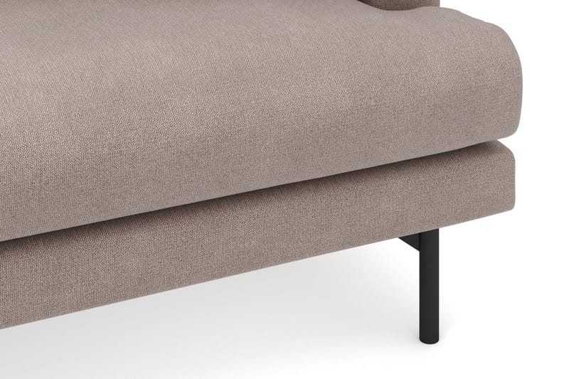 Menard 4-sits Vänstervänd L-formad Djup Divansoffa i Tyg - Brun - Products - Möbler - Soffa - Divansoffa & schäslongsoffa - 3 sits soffa med divan