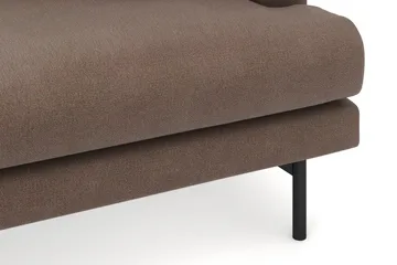 Menard 4-sits Vänstervänd L-formad Djup Divansoffa i Tyg - Brun - Products - Möbler - Soffa - Divansoffa & schäslongsoffa - 3 sits soffa med divan