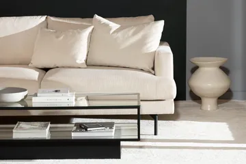 Menard 4-sits Vänstervänd L-formad Djup Schäslongsoffa i Manchester - Beige - Products - Möbler - Soffa - Divansoffa & schäslongsoffa - 4 sits soffa med divan