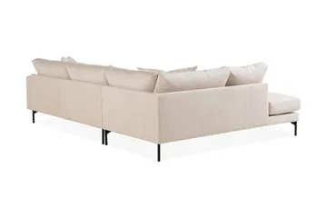 Menard 4-sits Vänstervänd L-formad Djup Schäslongsoffa i Manchester - Beige - Products - Möbler - Soffa - Divansoffa & schäslongsoffa - 4 sits soffa med divan
