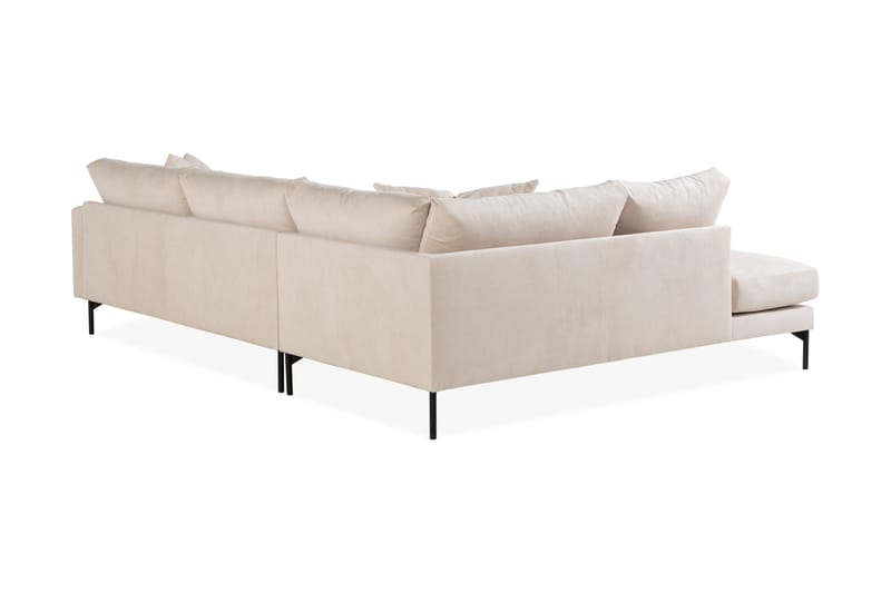 Menard 4-sits Vänstervänd L-formad Djup Schäslongsoffa i Manchester - Beige - Products - Möbler - Soffa - Divansoffa & schäslongsoffa - 4 sits soffa med divan