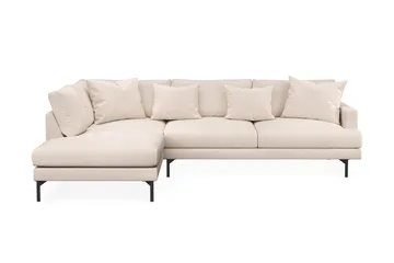 Menard 4-sits Vänstervänd L-formad Djup Schäslongsoffa i Tyg - Beige - Products - Möbler - Soffa - Divansoffa & schäslongsoffa - 4 sits soffa med divan
