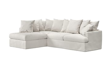 Menard 4-sits Vänstervänd L-formad Djup Schäslongsoffa i Tyg - Beige - Products - Möbler - Soffa - Divansoffa & schäslongsoffa - 4 sits soffa med divan