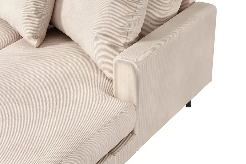 Menard 4-sits Vänstervänd Stor U-formad Djup Large Soffa med Divan och Schäslong i Manchester - Beige - Products - Möbler - Soffa - Divansoffa & schäslongsoffa - 4 sits soffa med divan