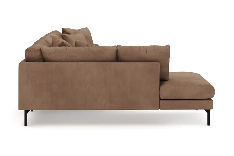 Menard 4-sits Vänstervänd Stor U-formad Djup Large Soffa med Divan och Schäslong i Manchester - Brun - Products - Möbler - Soffa - Divansoffa & schäslongsoffa - 4 sits soffa med divan
