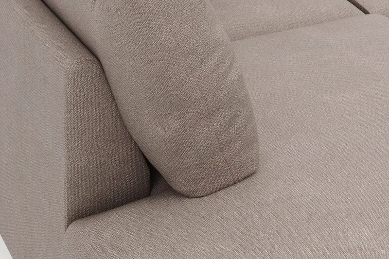 Menard 4-sits Vänstervänd Stor U-formad Djup Large Soffa med Divan och Schäslong i Tyg - Brun - Products - Möbler - Soffa - Divansoffa & schäslongsoffa - 4 sits soffa med divan