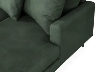 Menard 4-sits Vänstervänd Stor U-formad Djup Soffa med Divan och Schäslong i Manchester - Grön - Products - Möbler - Soffa - Divansoffa & schäslongsoffa - 4 sits soffa med divan