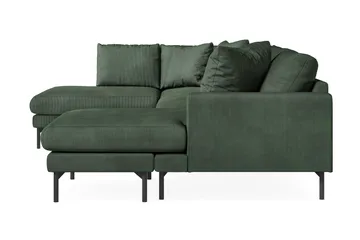 Menard 4-sits Vänstervänd Stor U-formad Djup Soffa med Divan och Schäslong i Manchester - Grön - Products - Möbler - Soffa - Divansoffa & schäslongsoffa - 4 sits soffa med divan