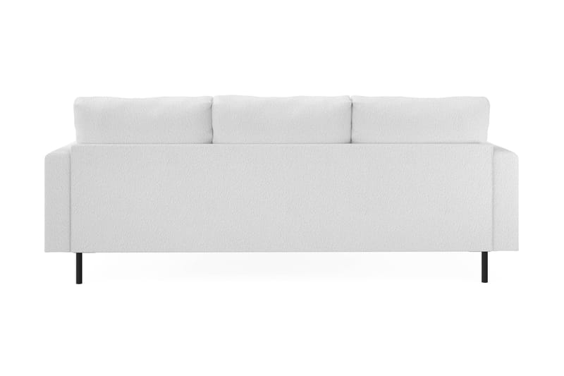 Menard Compact 3-sits Högervänd L-formad Divansoffa i Bouclé - Vit - Products - Möbler - Soffa - Divansoffa & schäslongsoffa - 3 sits soffa med divan