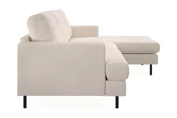 Menard Compact 3-sits H ögervänd L-formad Divansoffa i Manchester - Beige - Products - Möbler - Soffa - Divansoffa & schäslongsoffa - 3 sits soffa med divan